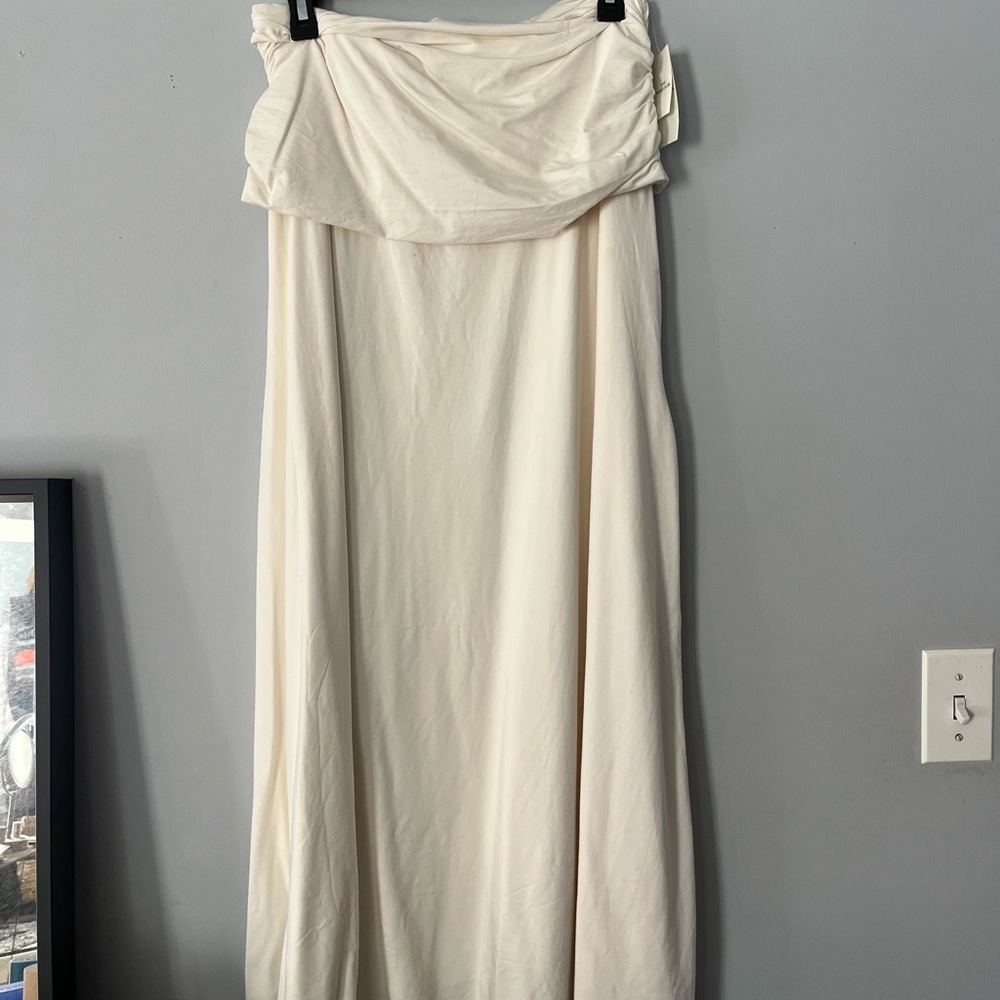 Abercrombie & Fitch Cream Maxi Skirt